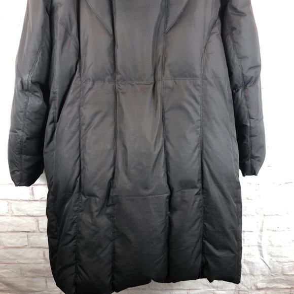 Marc New York Women's Plus 2XL Brown Long Down Feather Faux Fur Puffer Jacket - Picture 10 of 10